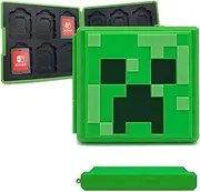 Game Card Case for Nintendo Switch,Portable Game Card Holder,Hard Shell Game Card Storage Case,Large Capacity Switch Game Card Organizer with 12 Card Slots (M Green)