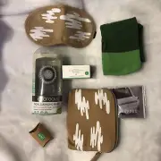 JetBlue Hopper Travel Kit + Mini Drunk Elephant Cleanser + Mini Facial Brush 7pc