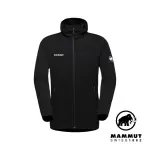 【MAMMUT 長毛象】ACONCAGUA LIGHT ML HOODED JACKET MEN 輕量刷毛連帽外套 黑色 男款 #1014-04250