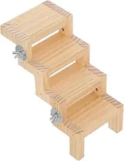 Shaped Wooden Bird Ladder for Parrots and Small Animals Safe Climbing Accessory for Bird Cages Easy Setup Resting Platform for Budgies Parakeets and More