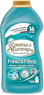 Spuma Di Sciampagna Detersivo per Bucato Liquido Delicato Fresca Fibra 16 Lavaggi - 800 ml