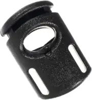 Ellipse Spring Cord Lock 1/4 Inch – Paracord and Clothing – Black (10 Pack)