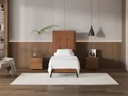 My Style Framed Headboard & Slimline Base - Single / Gingerbread / Slimline Base