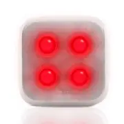 Knog Blinder 4 LED Rechargeable Rear Light Silver | Road Bike MTB Bicycle Fixie