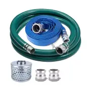 Fire Hose 2 Inch Suction Hose Pump Kit for Water/Trash Pump Includes 2" X 65f...