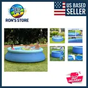 Quick-Inflate Light Blue Inflatable Pool - Ideal for Adults & Kids Relaxation