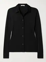 [The Row] The Row - Imano Jersey Shirt - Black - x small x small Black