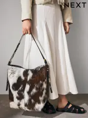 Animal Leather Shoulder Bag (AY4650) | $161
