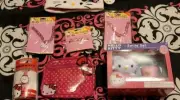 HELLO KITTY 2 Piece Sleepover Set * HEADBAND * TOOTHBRUSH SET* HANDBAG* NECKLACE