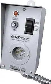 Reliance Controls TF151W Easy/Tran Transfer Switch for Generators, Small, Gray