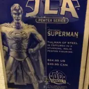 Zoom DC Direct JLA Pewter Series Superman Statue - MINT IN BOX