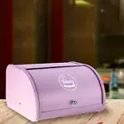 Bread Box Roll Top Loaf Bread Bin Organizer for Kitchen Countertop Home