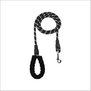 Pet Swift Nylon Dog Leash (Black, 3m) - Durable 1.2cm Thick Lead for Dogs, Medium Dog Collars, Slip Lead, Puppy Harness & Rabbitgoo Leash Compatible - Friendly Dog Harnesses & Walking Accessories
