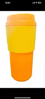 Tupperware ECO To Go Travel Cup Tumbler In Papaya