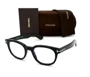 Tom Ford FT5807-B 001 Black / Blue Block 50mm Eyeglasses TF5807-B