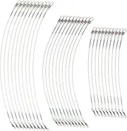 Sets Fishing Leaders Wire for Fishing Snap Swivels Design Strong Metal Lines for Tackle Pcs