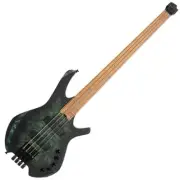 Cort Space 4 Star Dust Green Headless Bass Guitar Poplar Burl Bartolini MK-1