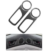 Carbon Fiber Front Door Handle Horn Ring Sticker For Toyota Tacoma DoubleCab 4PC