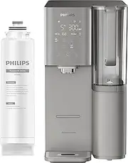 Philips Aquaporin Mineral Water Filter Station w/RO Purification Instant Hot & Cold Water Dispenser Machine Alkaline Remineralisation UV-C LED 6L Tank Compatible with Reverse Osmosis Filter Cartridge