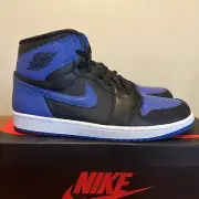 2013 DS US 11 NIKE AIR JORDAN 1 HIGH ROYAL BLUE OG BLACK ROYAL BLUE 555088 085