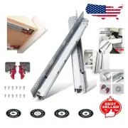 Durable Under-Mount 21 Inch Soft Close Drawer Slides - 5 Pairs with Brackets
