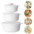 Transparent Microwave Oven Special Box Heated Freshing Box Steamed Buns Rice