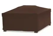 38-in Brown Square Firepit Cover heavy-weight fabric Water-resistant UV protect