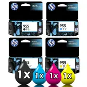 4 Pack Genuine HP 955 Ink Cartridges PRO 7720 / 7740 / 8210 / 8720