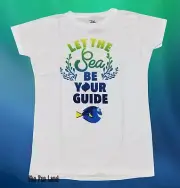 New Disney Finding Nemo Dory Sea Be Your Guide Girls Womens Juniors T-Shirt