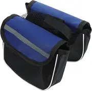 GRIRIW Cycling Bike Handlebar Bag Lightweight Reflective Pouch for Long Rides Durable Storage for Road and Easy to Carry Blue