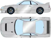 Make up EIDOLON 1/43 NISMO GT-R LM ROAD CAR 1995 SILVER COMPLETED EM500