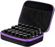 [Auto-plaza] Essential Oils Storage Case for 30 bottles, Fits 10ml 15ml Oils Bottle Travel Carrying Holder Organizer Box w/Bottle Opener and Stickers, Purple