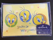 Hallmark Tweety Bird Box Of Cards “You’re So Vewy Nice!” 10 Note Lined Cards