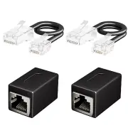 Phone Jack To Ethernet Adapter Rj11 To Rj45 Adapter Rj45 Female To Rj11 Male For