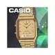 CASIO 時計屋 卡西歐雙顯錶 AQ-230GA-9D 丁字面_復古風格時尚超搶手錶款 金色款 全新 有保固