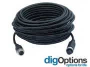 15m 4Pin Rear View Reverse Camera Aviation Extension Cable For Truck Caravan RV