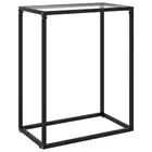 Console Table Transparent Tempered Glass Living Room Side Hall Table vidaXL