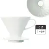 【HARIO】V60 白色02磁石濾杯 1-4杯／VDC-02W(VDCR-02-W)