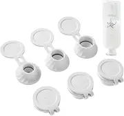 Bottle Emptying Caps Kit | Leak-Proof Inverted Bottle Emptying | Multifunctional Inverted Caps | Kit, Transfer Connector For Shampoos, Conditioners, Kitchen Condiments