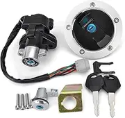 Ignition Key Switches for Suzuki GSF1250S for Bandit S 2007-2011 GSX650F for Katana 650 2008-2011 37000-38890 Fuel Gas Cap Ignition Switch Seat Lock Ignition Barrel Key Switch