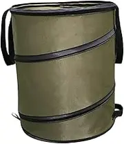 Garden Bag Collapsible Garden Waste Bag Reusable Leaf Waste Camping Popup Trash Can Heavy Duty Outdoor Tote Basket Gardening Container for Yard, 10 Gallon