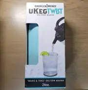 GrowlerWerks UKegTwist 24oz Seltzer Maker & Dispenser Sparkling Water