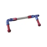 Aeroflow Carburettor Inlet Rail Kit -8AN suit Holley Dual Fuel Line Blue/Red