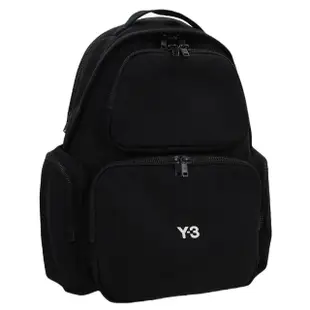 【Y-3 山本耀司】品牌LOGO 後背包(黑色)