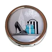 Fashionista Small Daily Medication Pill Box Organizer Case for Pocket or Purse