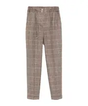 checkered trousers IT40 brown