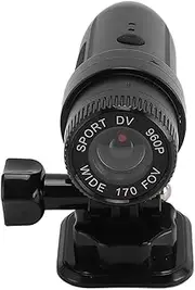 Motorcycle Helmet Camera, 170 Deg HD Wide Angle IP67 Water Proof Mini Body Helmet Cam Motorcycle Dash Cam for Outdoor Sports