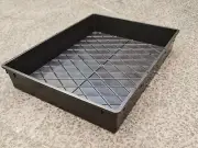 Garden Black Plastic Rectangle Plant Seed Seedling Propagation Large Hydro Tray