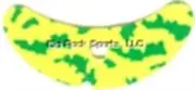 Mack's Lure 65249 Smile Blade, 1.1" Chartreuse Tiger-Green, 5/Pack