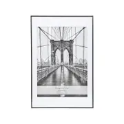 Cooper & Co. 60x90cm Mat to 50x70cm Black Premium Metallicus Photo Frame